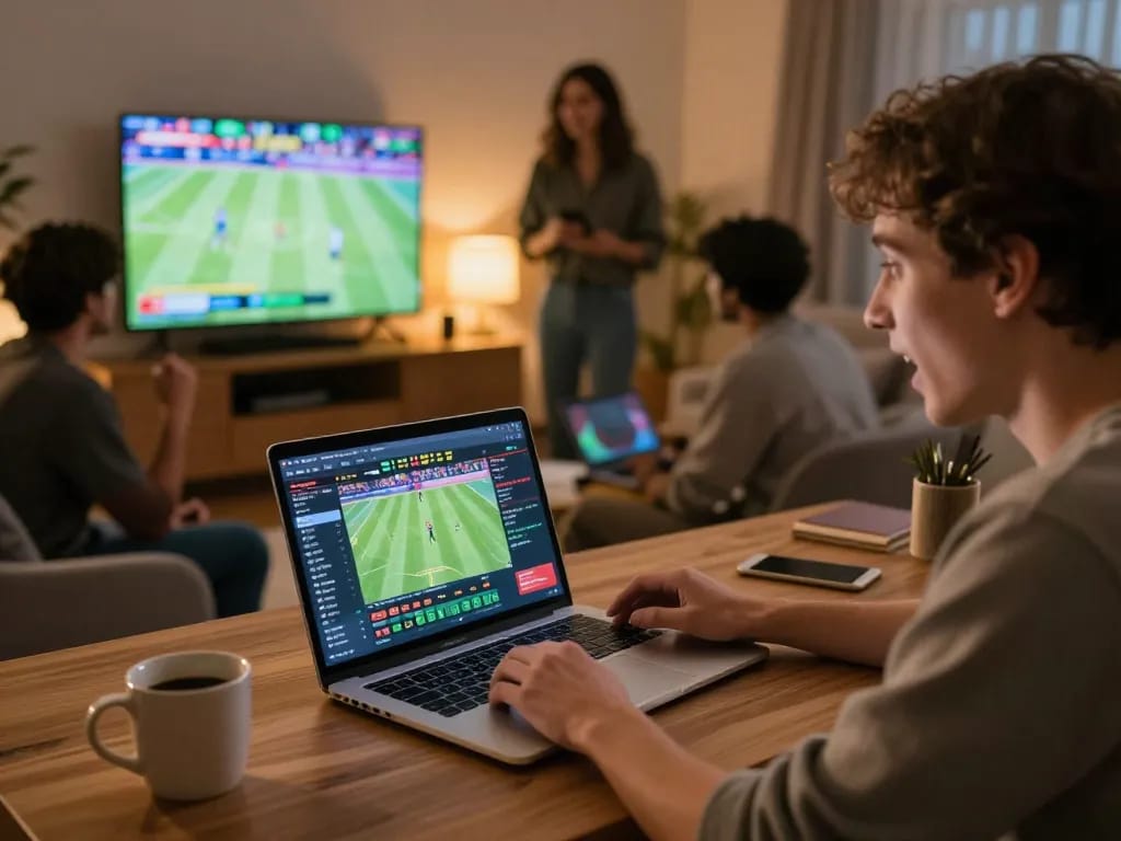 Engaging in real-time sports betting at GO8 with friends while analyzing live games