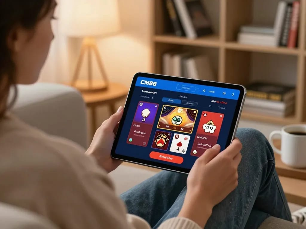 Engage with CM88 OKVIP while enjoying online gaming in a cozy home setup