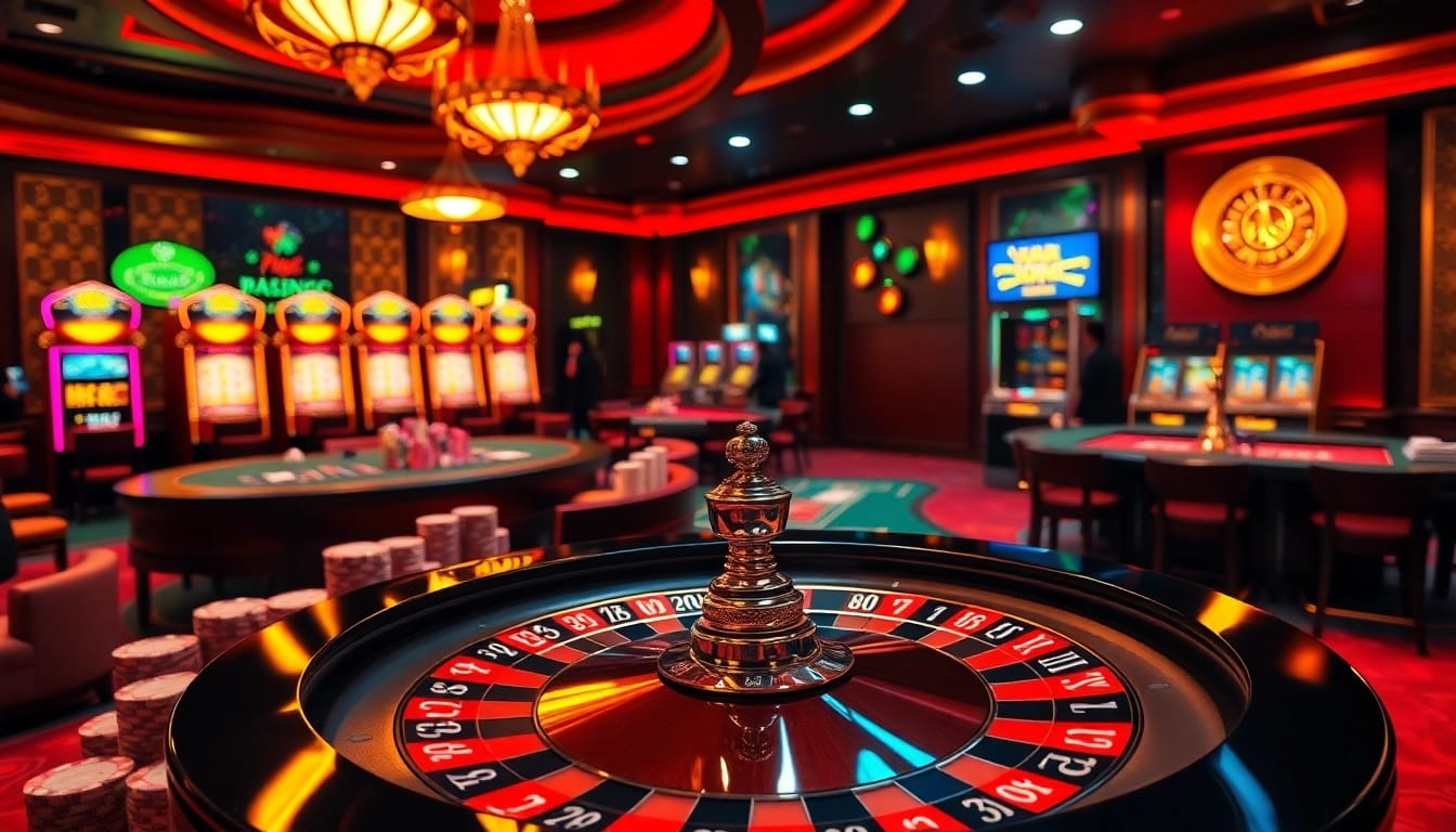 Players enjoy thrilling games at nhà cái UU88, showcasing vibrant tables and exciting gambling experiences.