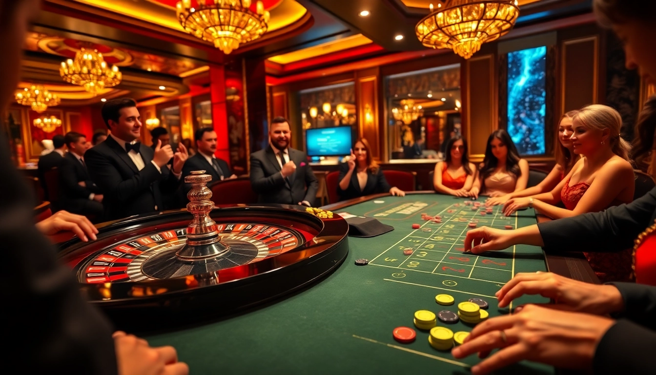 Experience the excitement of WALA88 at a luxurious casino gaming table filled with poker chips.