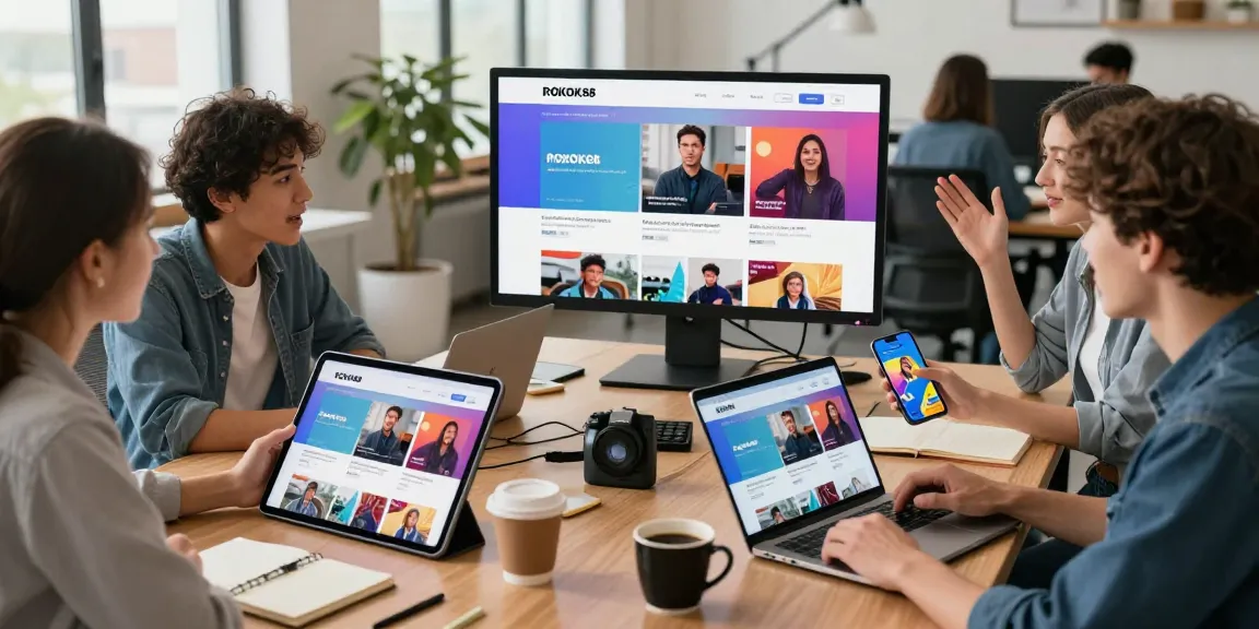 Users exploring the ROKOK88 platform on devices, showcasing dynamic episodes and user engagement.