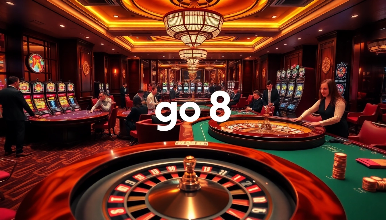 Experience thrilling gambling at the go8 casino with high-stakes poker and vibrant slot machines.