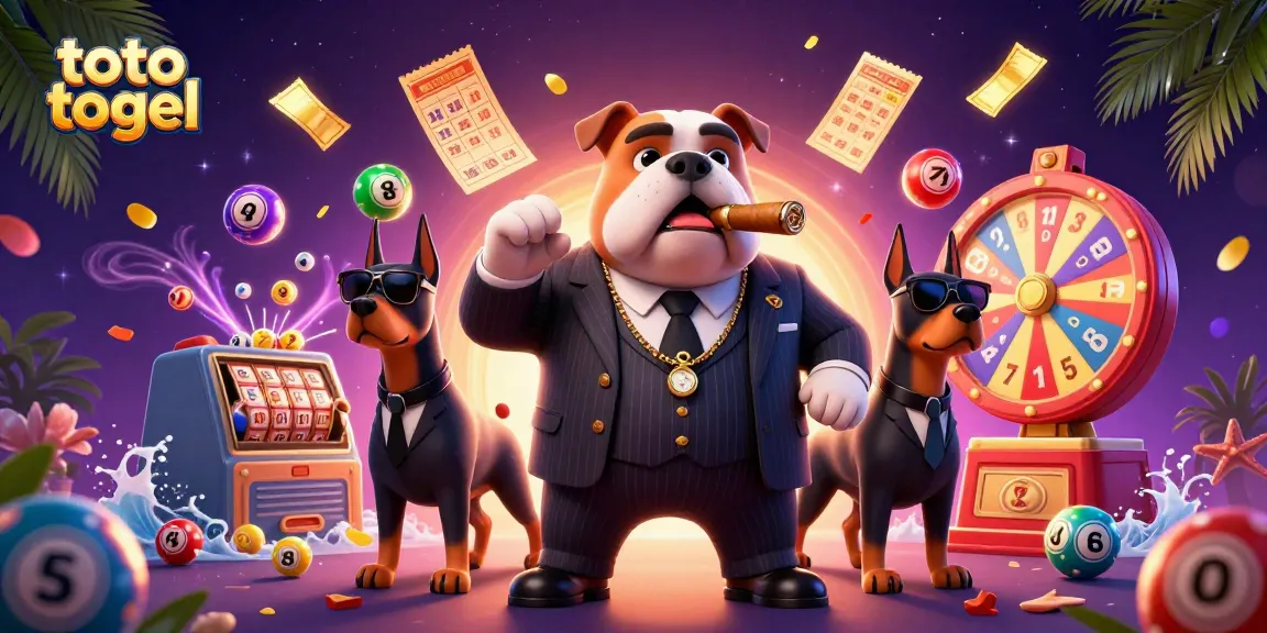 Engage with toto togel action in a vibrant 3D illustration bursting with lottery excitement.