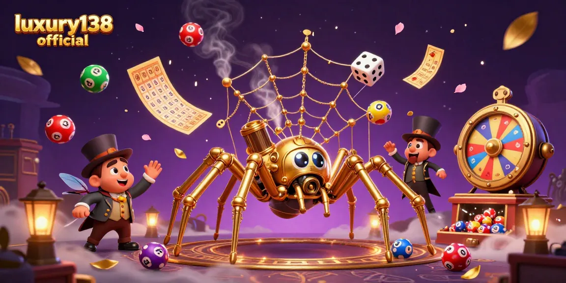 Catch thrilling wins with luxury138 official through an enchanting steampunk gambling scene filled with vibrant slot elements.