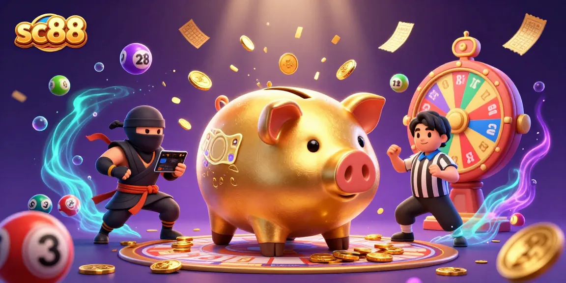 Experience thrilling games at SC88 with a vibrant and dynamic casino scene showcasing exciting characters and elements.
