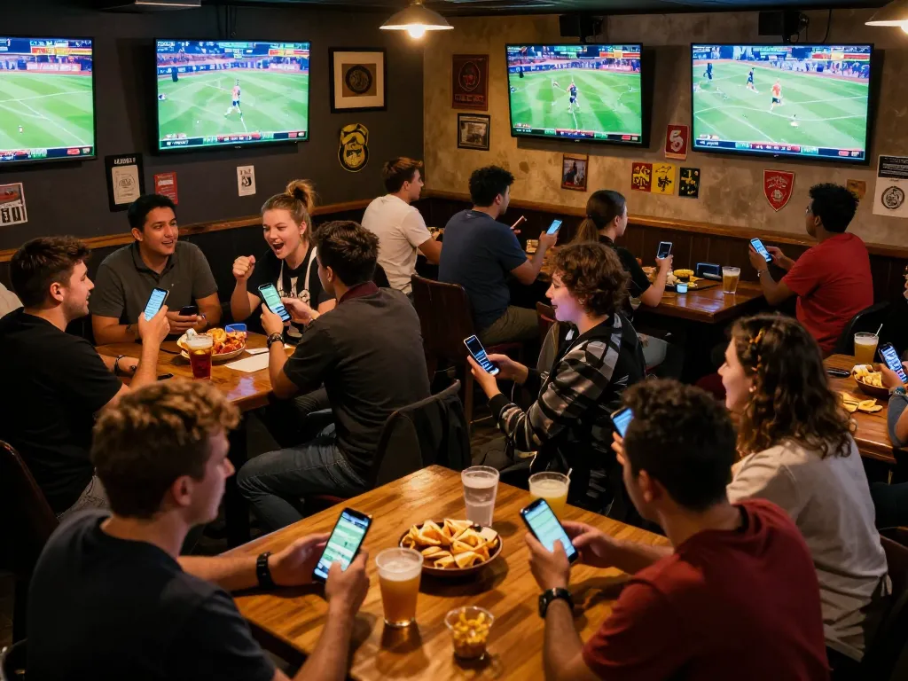 MAY88 enhances the thrill of live sports betting in a dynamic and lively sports bar setting