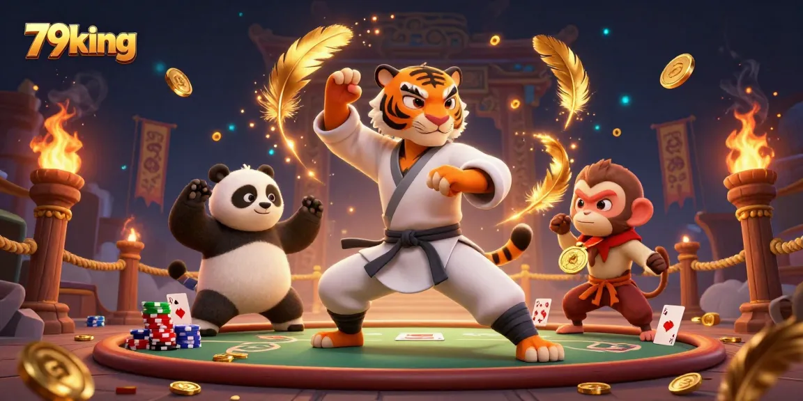 Engage in thrilling gameplay at 79king with vibrant poker action and colorful casino characters.