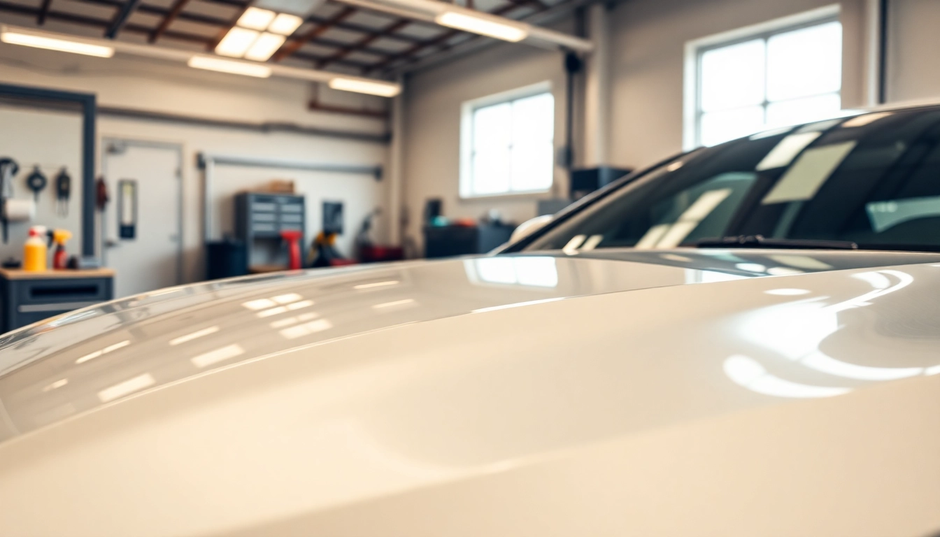Applying paint protection film near me on a vehicle with exceptional shine and gloss.