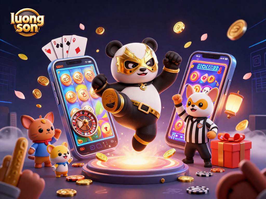 Experience immersive excitement with luong son at the casino, showcasing vibrant characters and dynamic gaming elements.