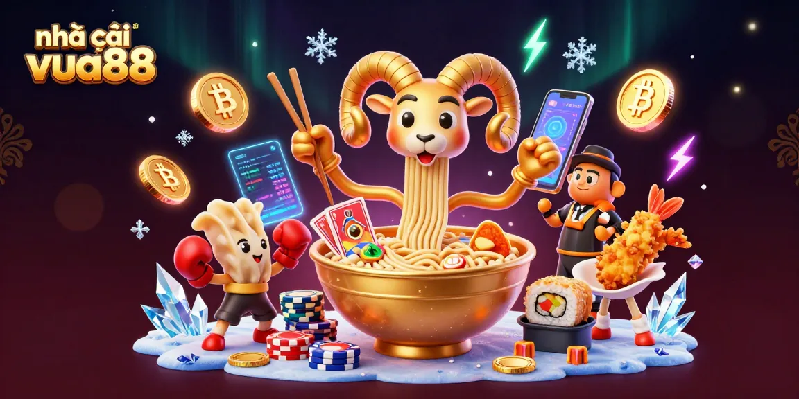 Experience exciting gambling action with nhà cái vua88 in a vibrant 3D casino scene.