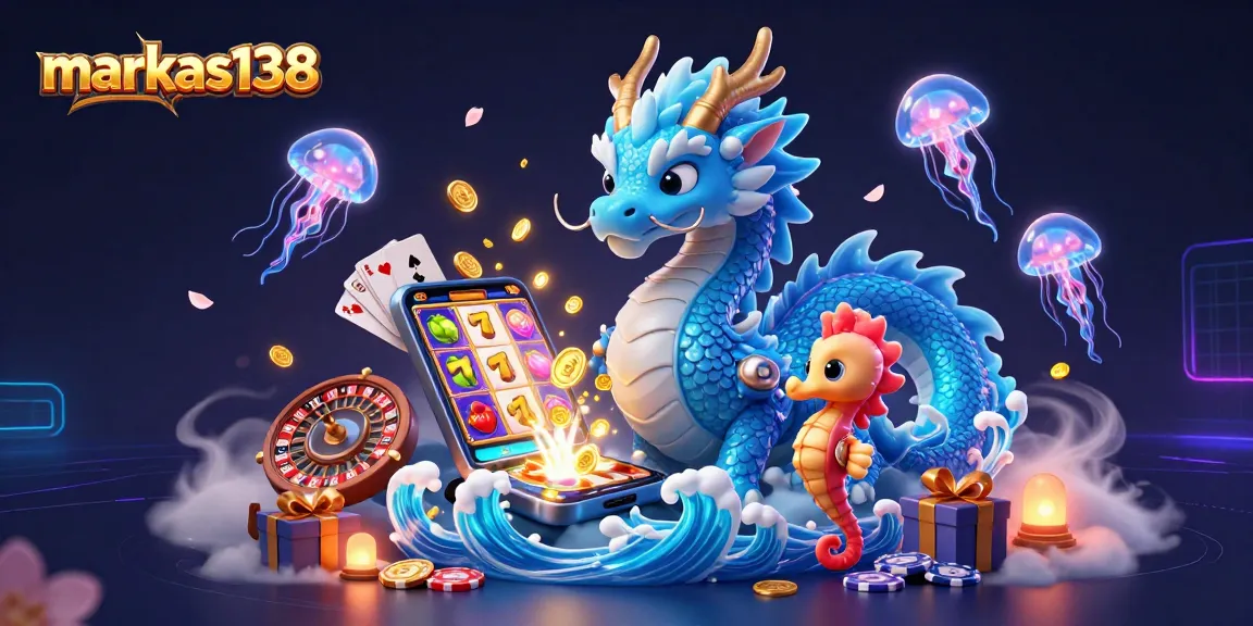 Engage with markas138 for epic slot adventures featuring vibrant dragons and neon jellyfish.