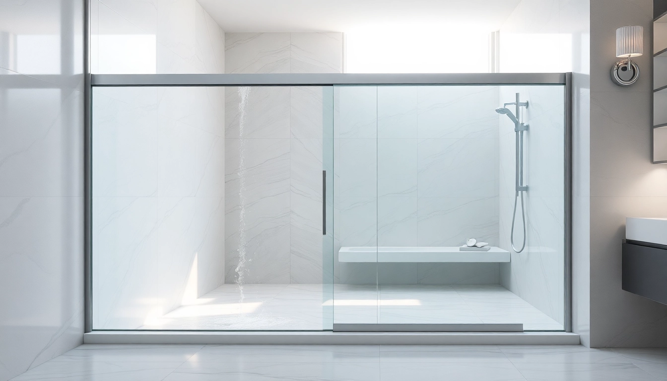 Showcase a modern shower screen sliding door in a stylish bathroom for elegant design inspiration.
