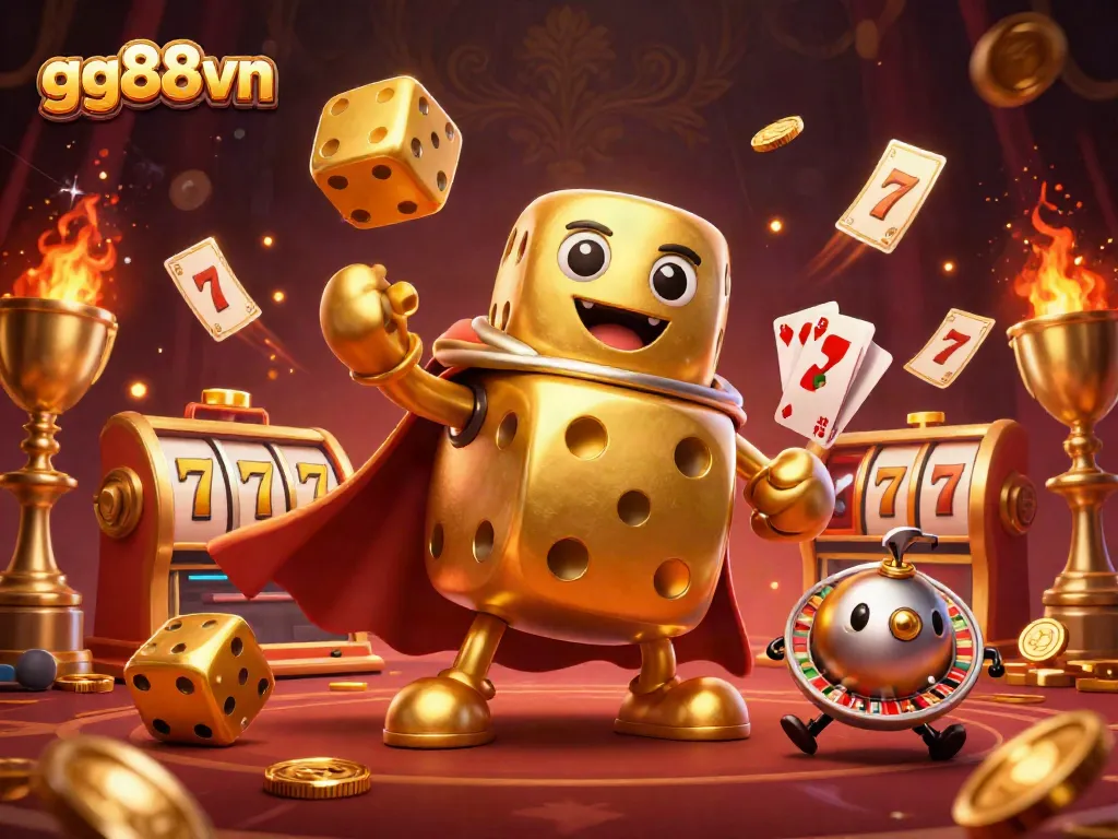 Experience thrilling moments at gg88vn as golden dice battle against slot machines and jackpots.