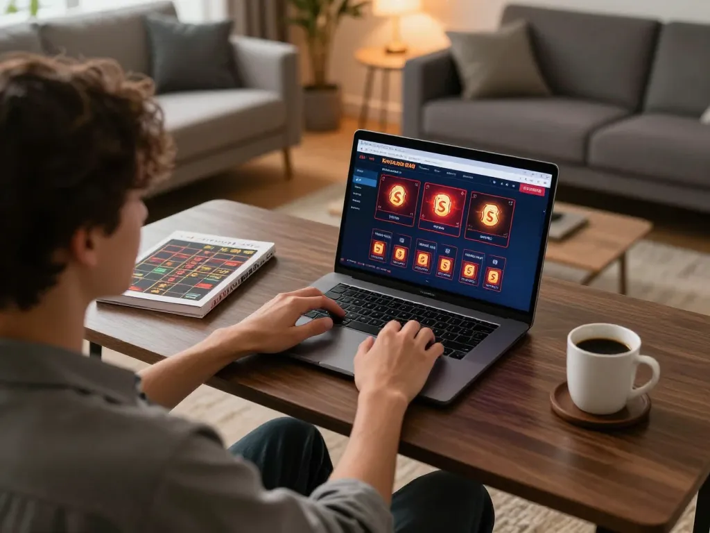 New88 nhà cái provides a cozy online gaming experience with engaging gameplay on a laptop.