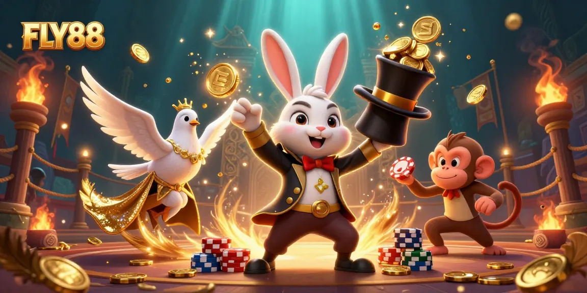 Experience winning with FLY88's magical atmosphere of excitement and big wins!