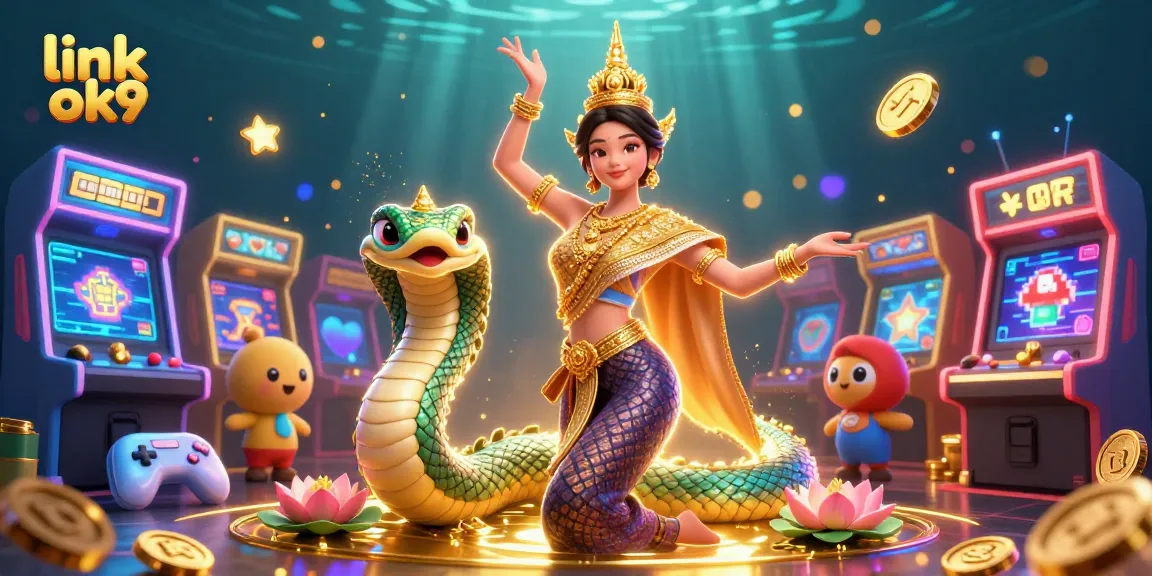 Enhance your gaming experience at link ok9 with vibrant 3D casino characters and exciting game elements.