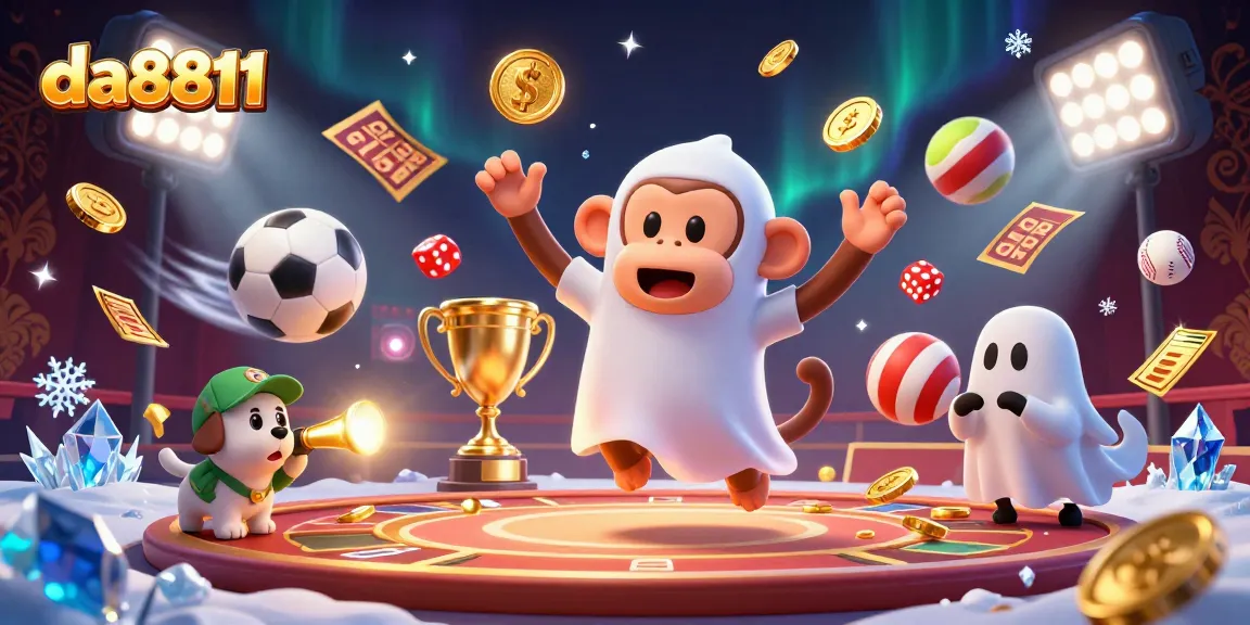 Engage in thrilling sports betting at da8811 with a mischievous monkey and ghost-hunter puppy tracking it!