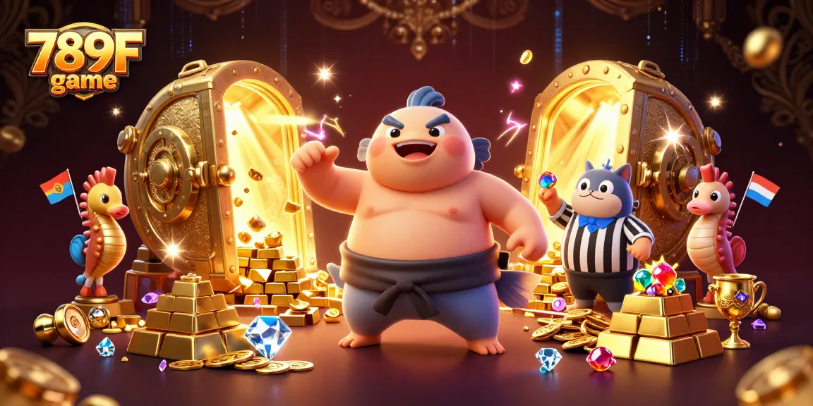 Experience 789F game excitement with unique underwater characters amidst treasure and energy.
